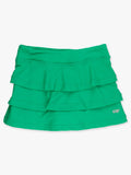 Girls Bright Green Tiered Active Skort