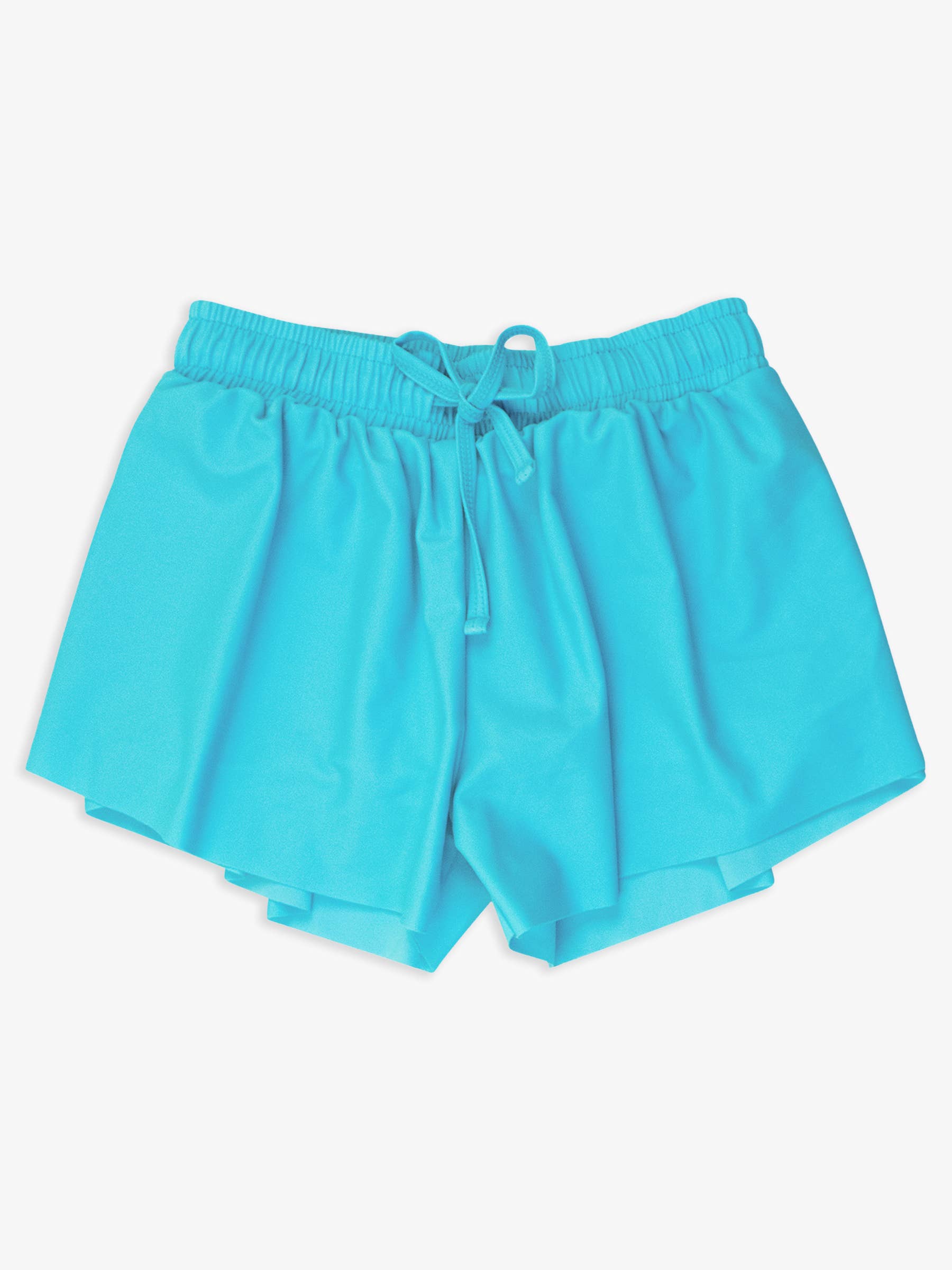 Girls Bright Aqua Active Butterfly Shorts