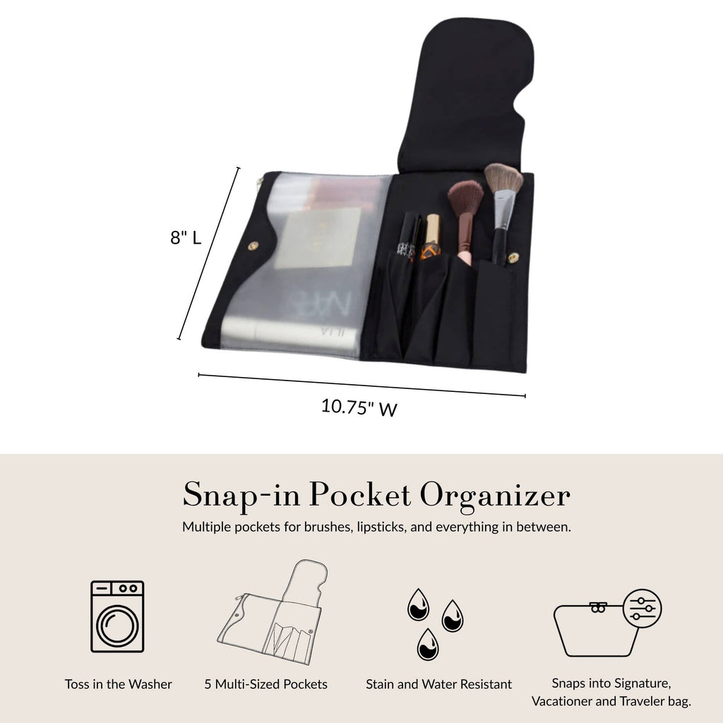 Snap-In Brush Organizer Beauty Tools Machine Washable