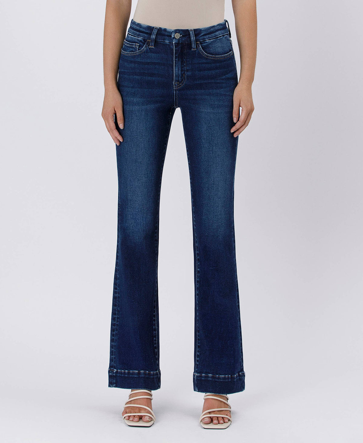 Flying Monkey HIGH RISE TROUSER HEM BOOTCUT JEANS